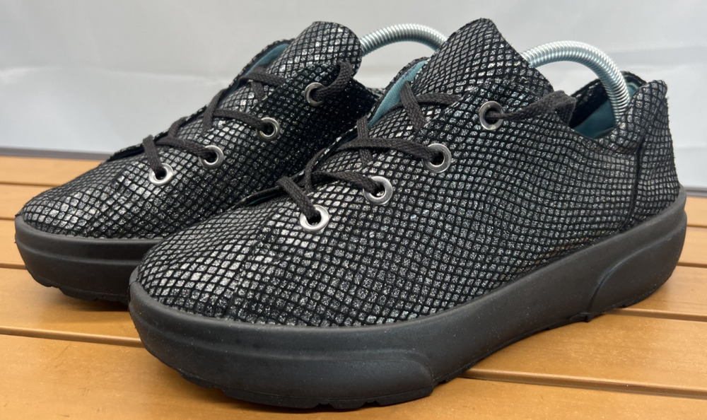 Thierry Rabotin Active Sneakers Size 41 EU 10.5 US Black Silver Shoe